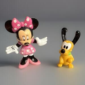 Articulated Figure Mattel Disney Mini 2001 Pink Cartoon Mouse Pluto 2011